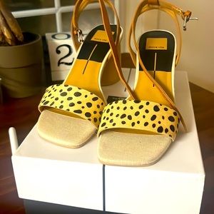 Leopard multi calf hair